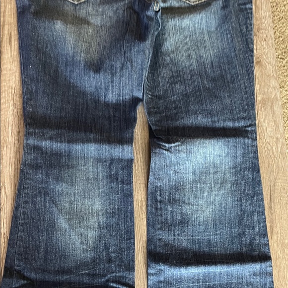 Mossimo Supply Co. Blue Flare Jeans - Picture 8 of 9